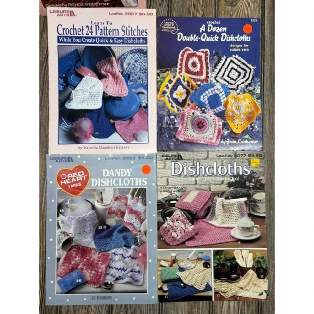 Lot of 23 Vintage Doilies Crochet Patterns Books & Leaflets 1990s